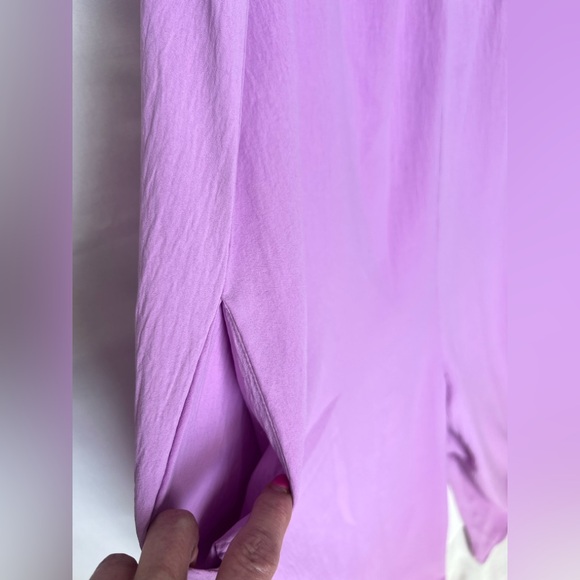Lavender Purple Flowing Spaghetti Strap Jumpsuit 2X - Picture 7 of 8